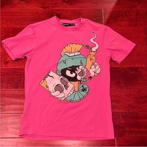 Vibrant Pink Looney Tubes Graphic Tee